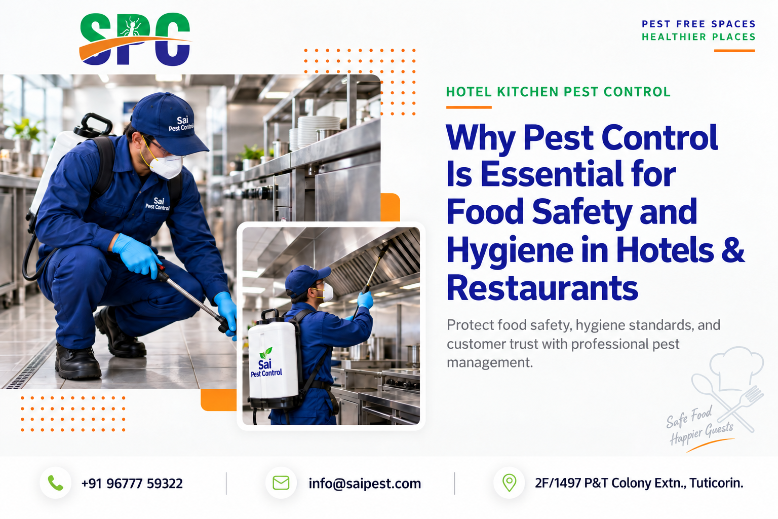 Hotel kitchen pest control service for food safety and hygiene in hotels and restaurants
